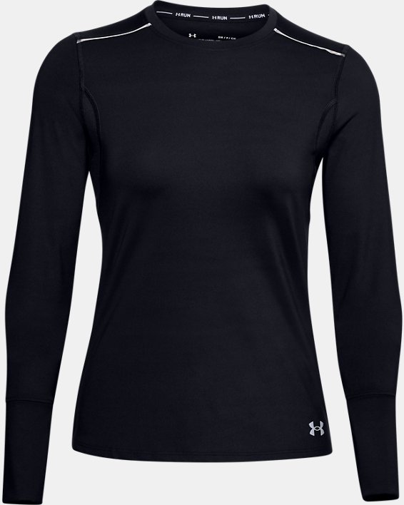 Women's UA Empowered Crew Long Sleeve in Black image number 4
